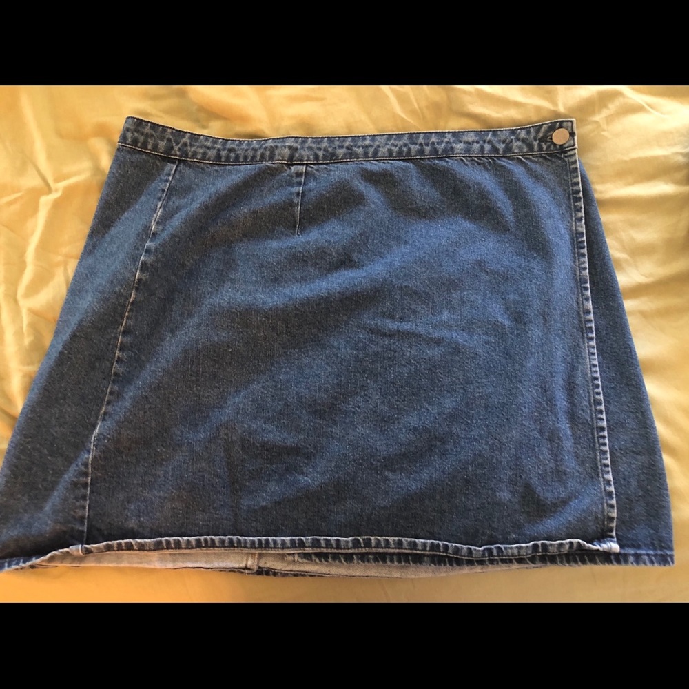 ASOS Denim Wrap Skirt size UK 24
